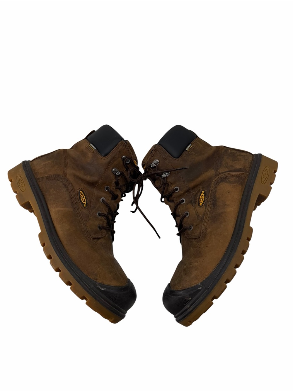 KEEN Utility Workboot ASTM F2892-11 Men's 12EE Brown Waterproof Soft Toe Boots - Picture 5 of 11